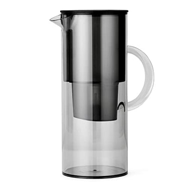 Stelton Water Filter Jug EM77 - Compatible with Brita Water Filter Cartridges - Plastic Water Jug in Modern Style - Reduces Chlorine and Limescale - 2 Liters, Tinted on Sale